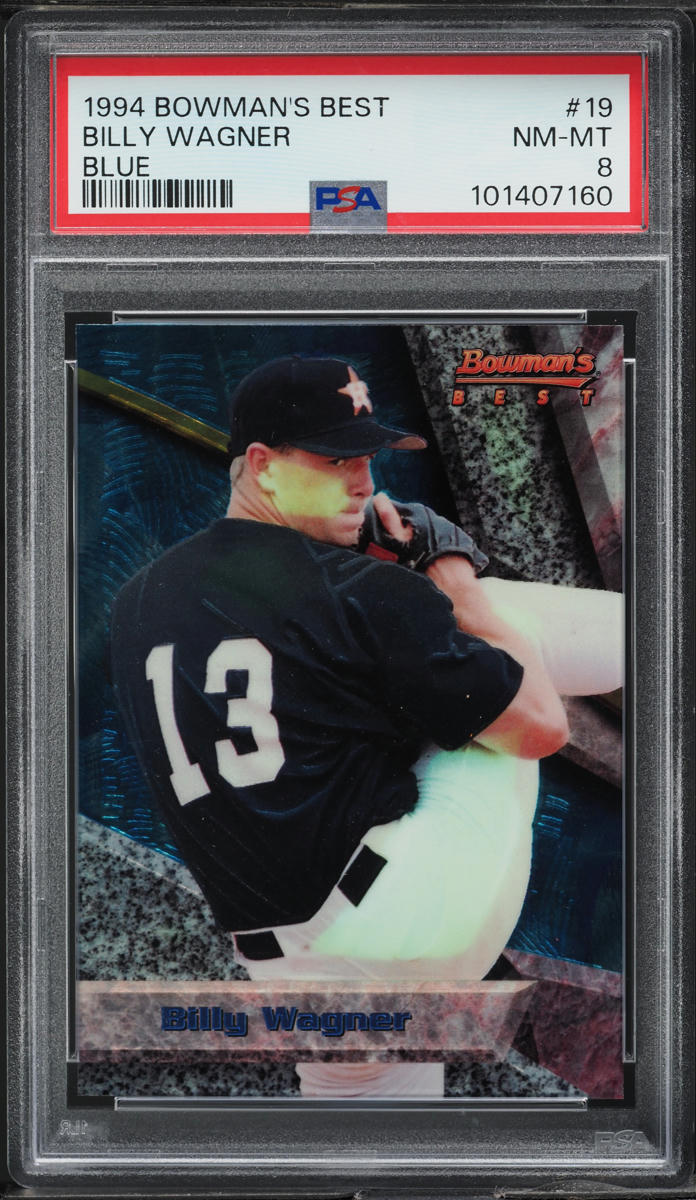 1994 Bowman's Best Blue Billy Wagner ROOKIE #19 PSA 8 NM-MT