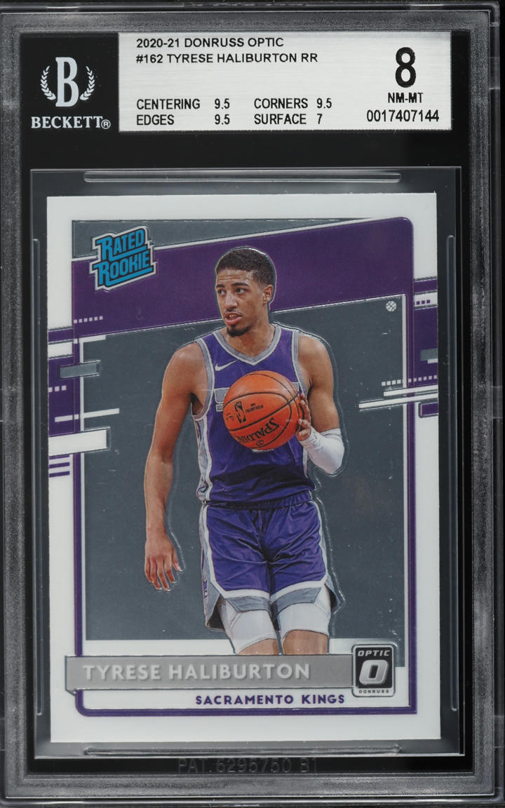 2020 Donruss Optic Tyrese Haliburton ROOKIE #162 BGS 8 NM-MT