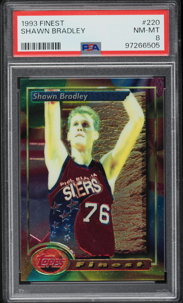 1993 Finest Shawn Bradley ROOKIE #220 PSA 8 NM-MT