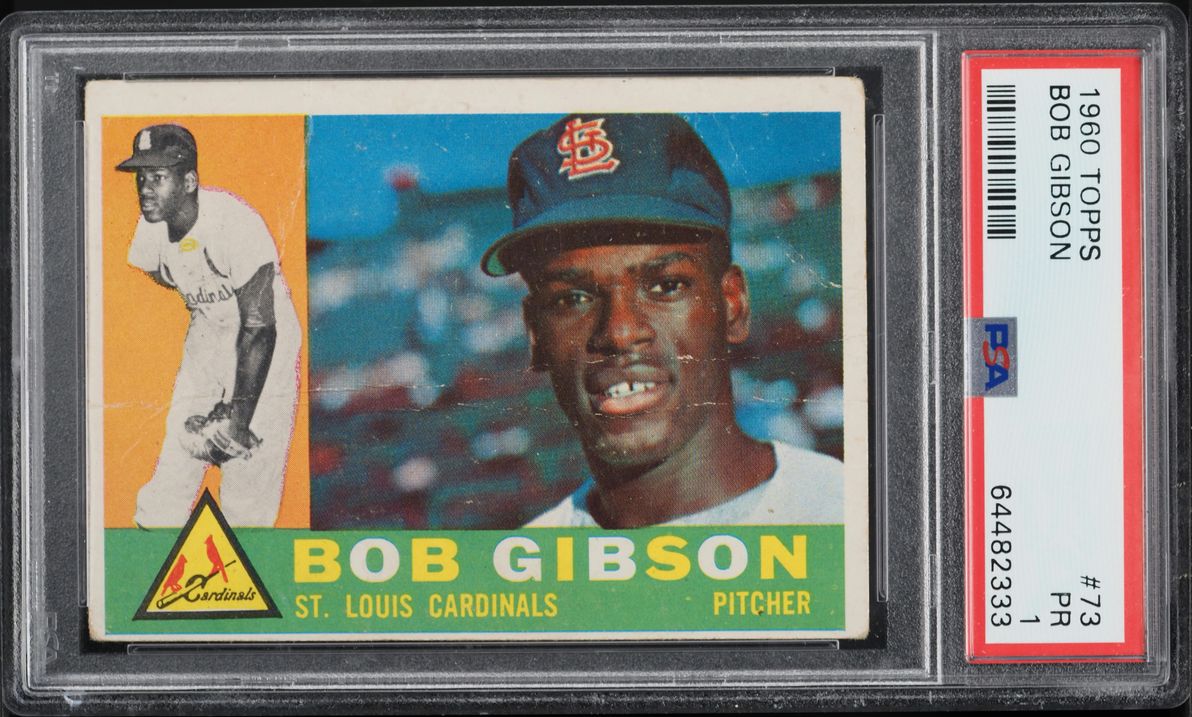 1960 Topps Bob Gibson #73 PSA 1 PR