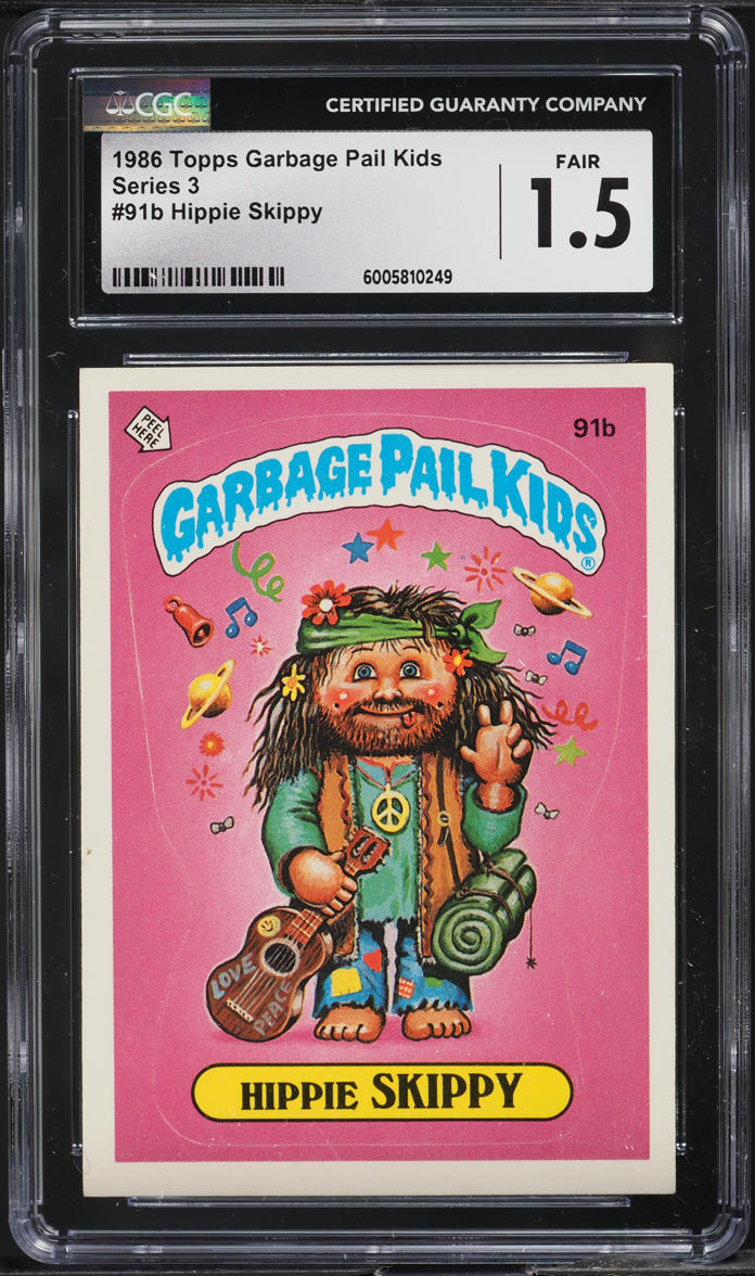 1986 Topps Garbage Pail Kids Series 3 Hippie Skippy #91b CGC 1.5 FR