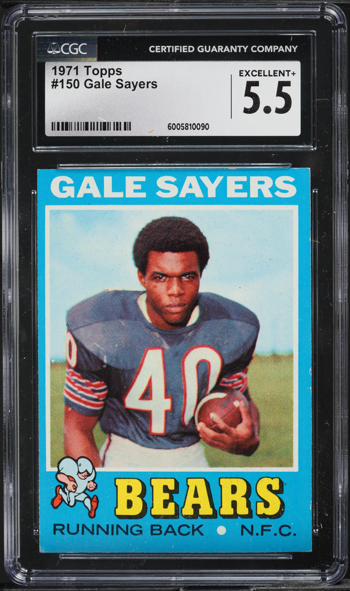 1971 Topps Football Gale Sayers #150 CGC 5.5 EX+