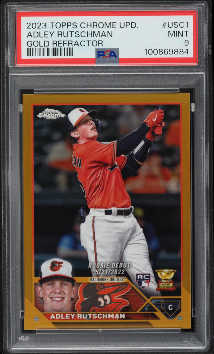 Adley Rutschman 2023 Topps Chrome Update Rookie Debut - Orange