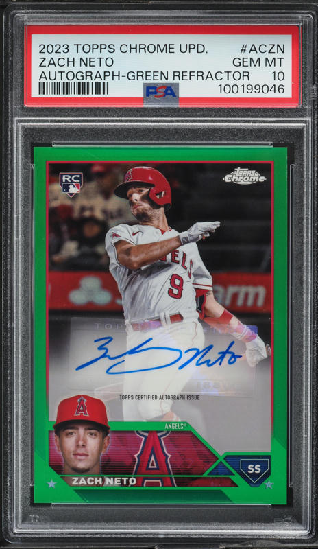 2023 Topps Chrome Disney 100 Anton Ego Green /99 PSA 10 #57 on