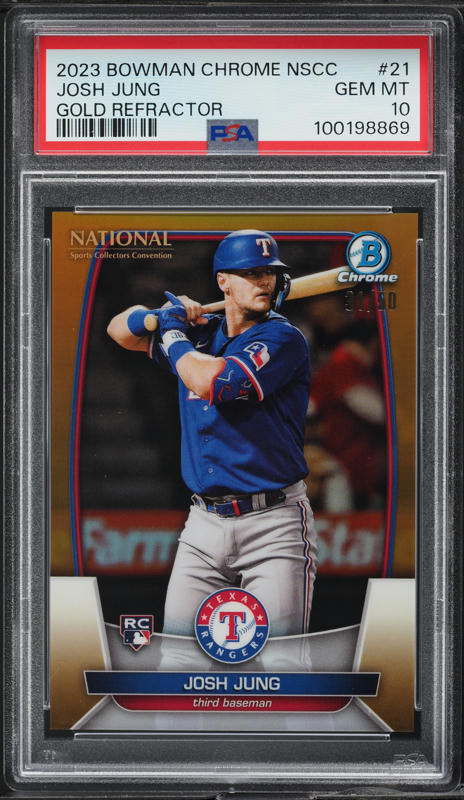 2023 Topps Allen & Ginter Silver Portrait Josh Jung ROOKIE #90 CGC