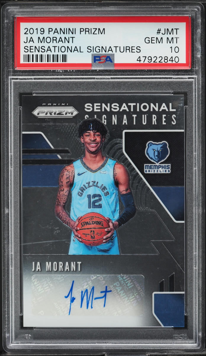 2019 Panini Prizm Sensational Signatures Ja Morant ROOKIE AUTO