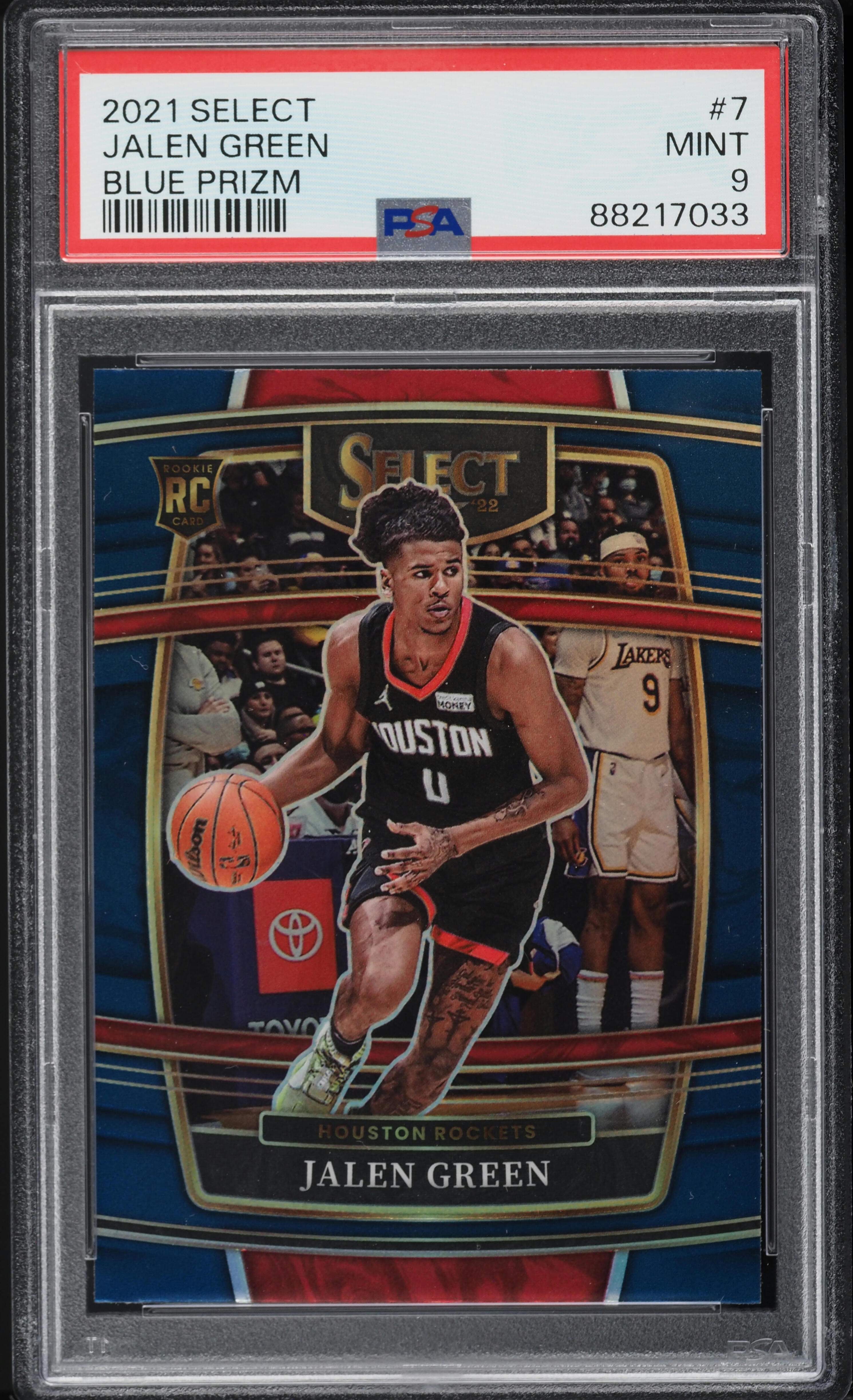2021 Select Concourse Blue Prizm Jalen Green ROOKIE #7 PSA 9 MINT