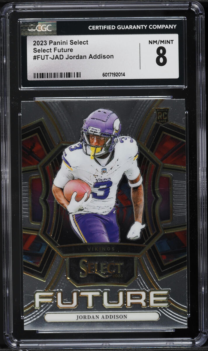 2023 Select Future Jordan Addison ROOKIE #FUT-JAD CGC 8 NM-MT