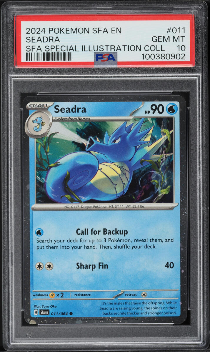 2024 Pokemon SV Shrouded Fable Illustration Rare Seadra #11 PSA 10 GEM MINT  on Fanatics Collect