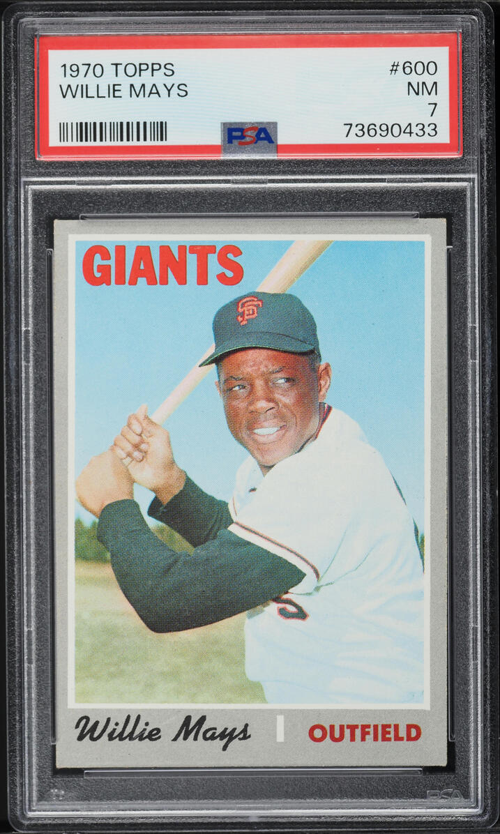 1970 Topps Willie Mays #600 PSA 7 NRMT