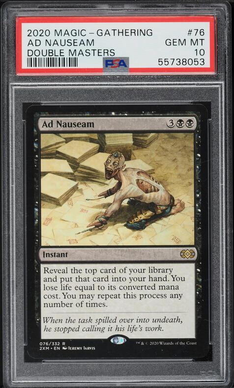 2020 Magic The Gathering MTG Double Masters Ad Nauseam #76 PSA 10