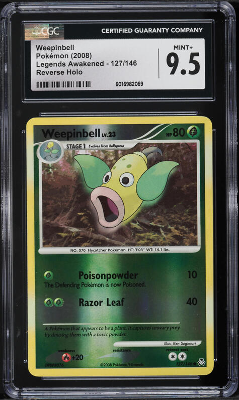 weepinbell pokemon card value 127/146 - Legends Awakened - Reverse Holo choose 1 card Weepinbell Card Prices & Value