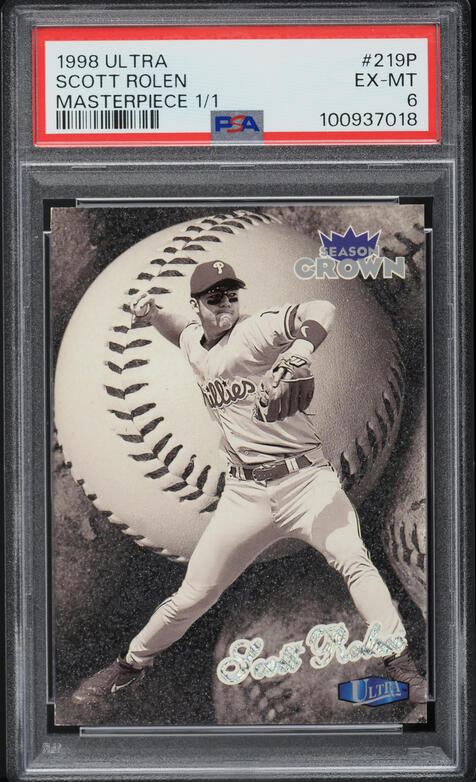 1998 Ultra Masterpiece Randy Moss ROOKIE 1/1 #207P PSA 5 EX on