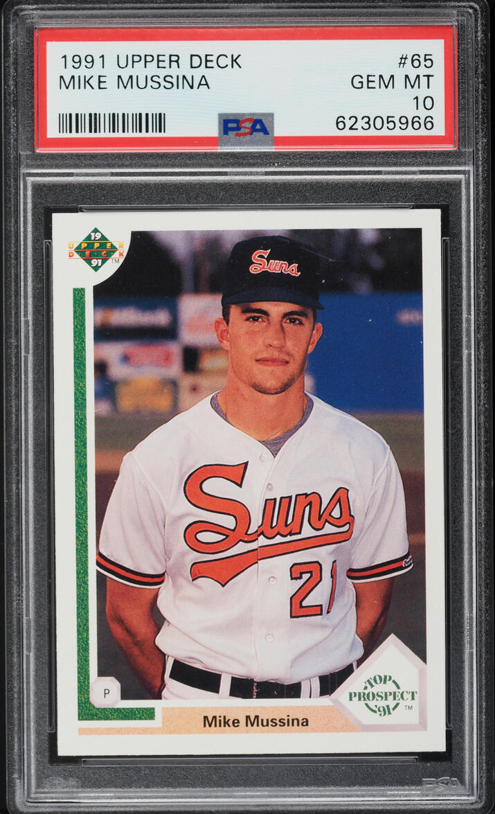 1991 Upper Deck Mike Mussina ROOKIE #65 PSA 10 GEM MINT