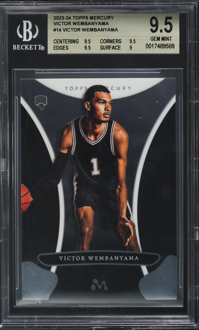 2023 Topps Mercury Victor Wembanyama ROOKIE #14 BGS 9.5 GEM MINT