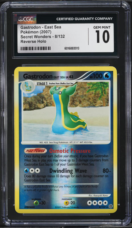 2007 Pokemon DP Secret Wonders Reverse Holo Gastrodon East Sea #8