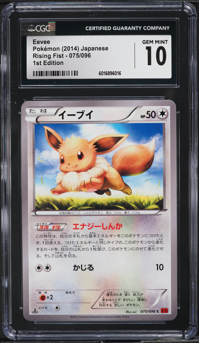 Eevee 2014 Japanese XY: Rising Fist #075/096 1st Edition Price