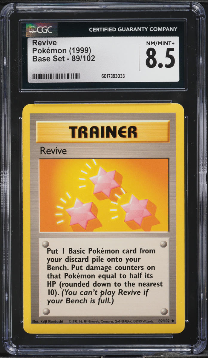 1999 Pokemon Base Set Revive #89 CGC 8.5 NM-MT+
