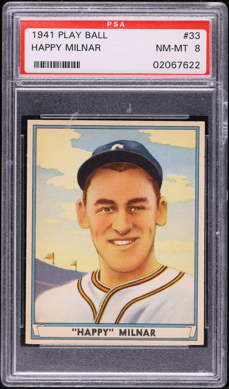 1941 Play Ball Happy Milnar #33 PSA 8 NM-MT