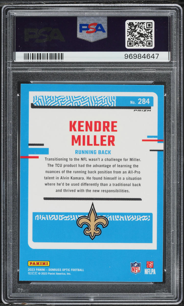 2023 Donruss Optic Holo Kendre Miller ROOKIE #284 PSA 10 GEM MINT
