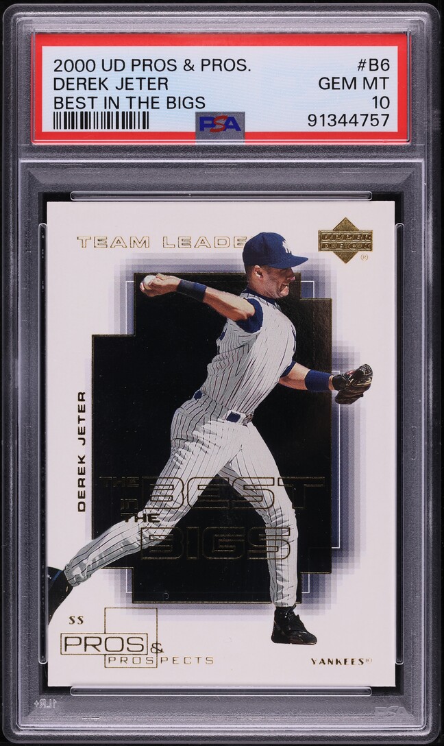 2000 UD Pros & Prospects Best In The Bigs Derek Jeter #B6 PSA 10 GEM MINT