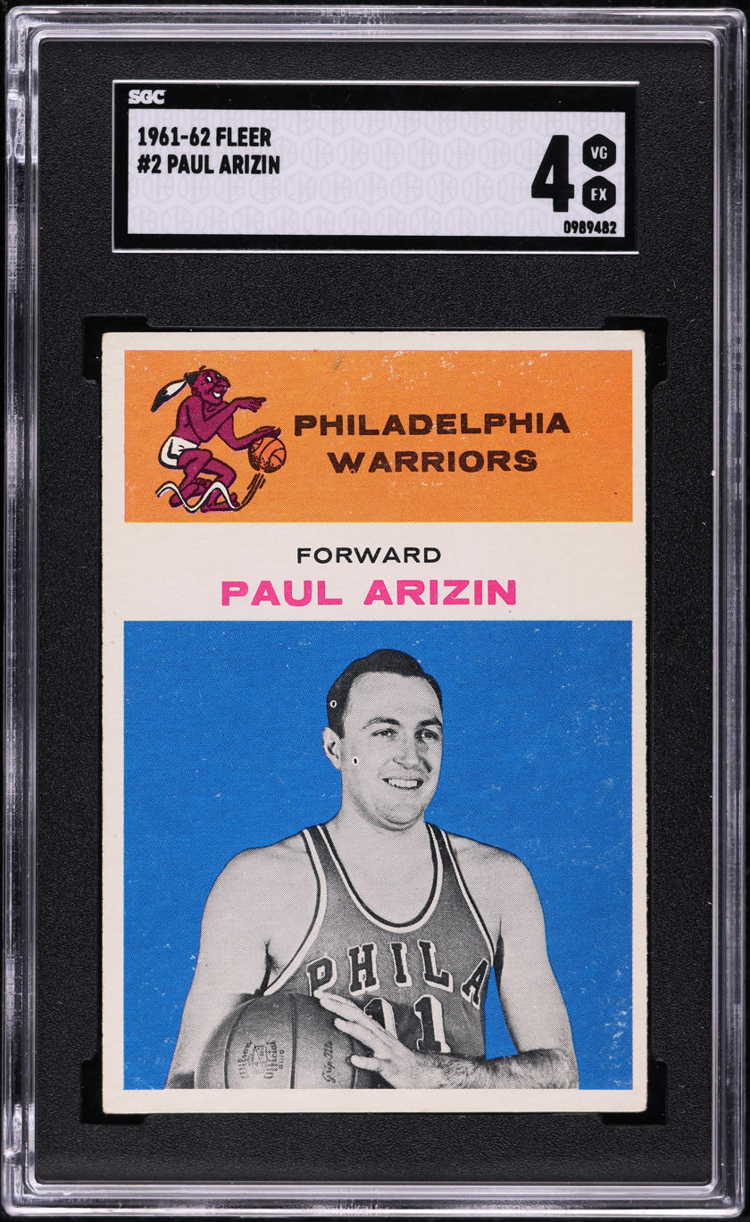 1961 Fleer Basketball Paul Arizin #2 SGC 4 VGEX
