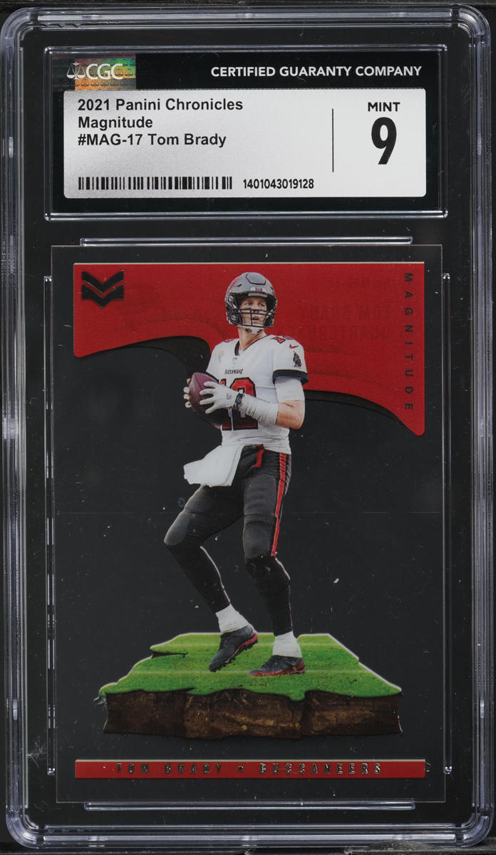 2021 Panini Chronicles Stars & Stripes Magnitude Tom Brady #MAG-17 CGC 9 MINT