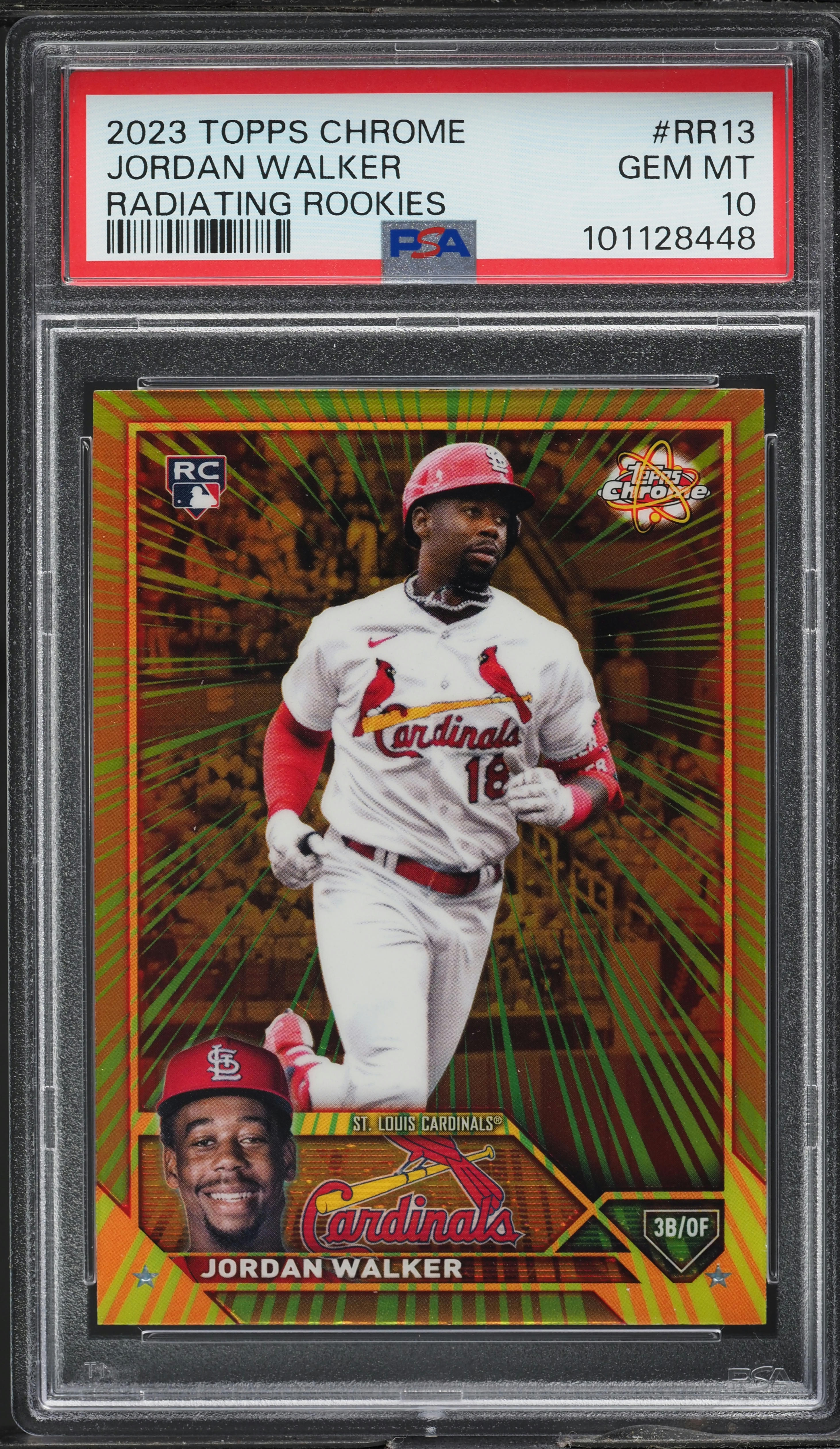 2023 Topps Chrome Radiating Jordan Walker ROOKIE #RR-13 PSA 10 GEM