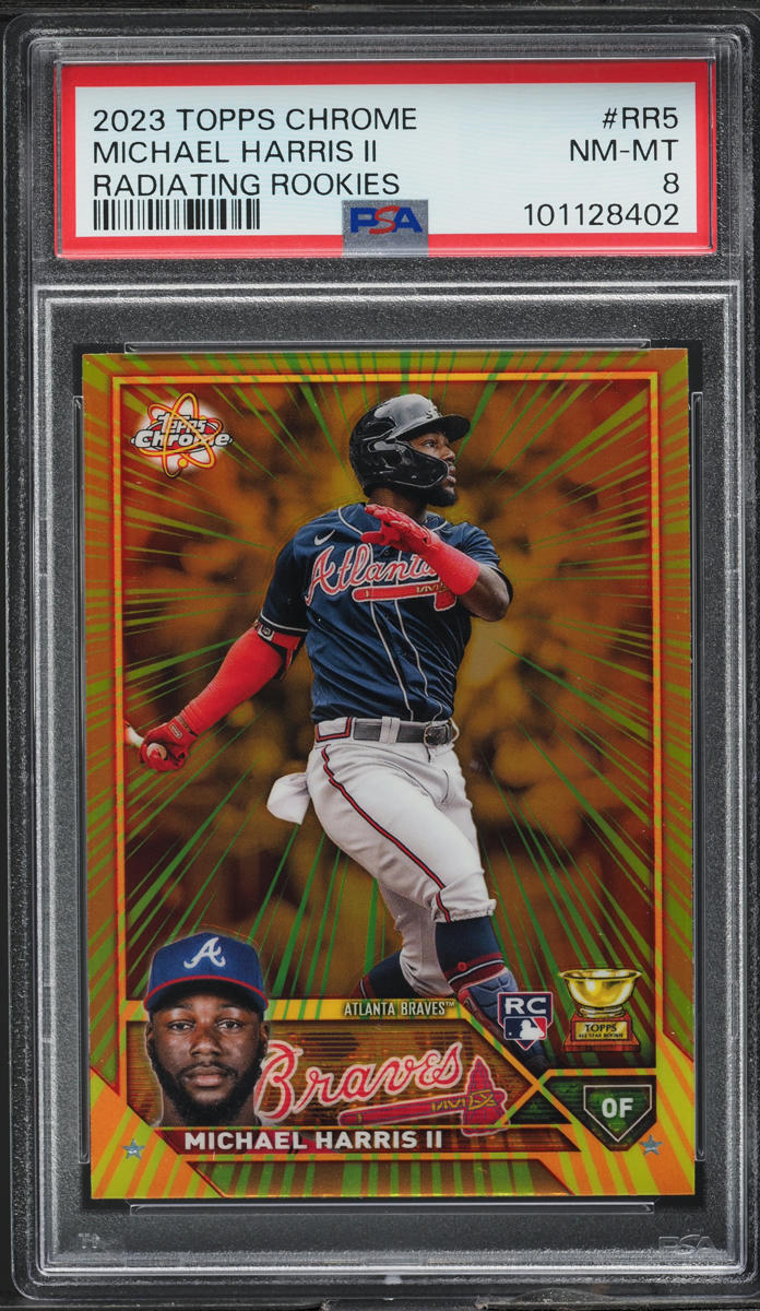 2023 Topps Chrome Radiating Michael Harris II ROOKIE #RR-5 PSA 8 NM-MT