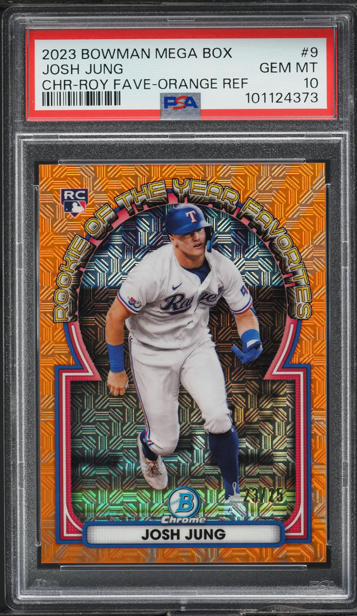 2023 Bowman Chrome Mega Box ROY Favorites Orange Josh Jung ROOKIE