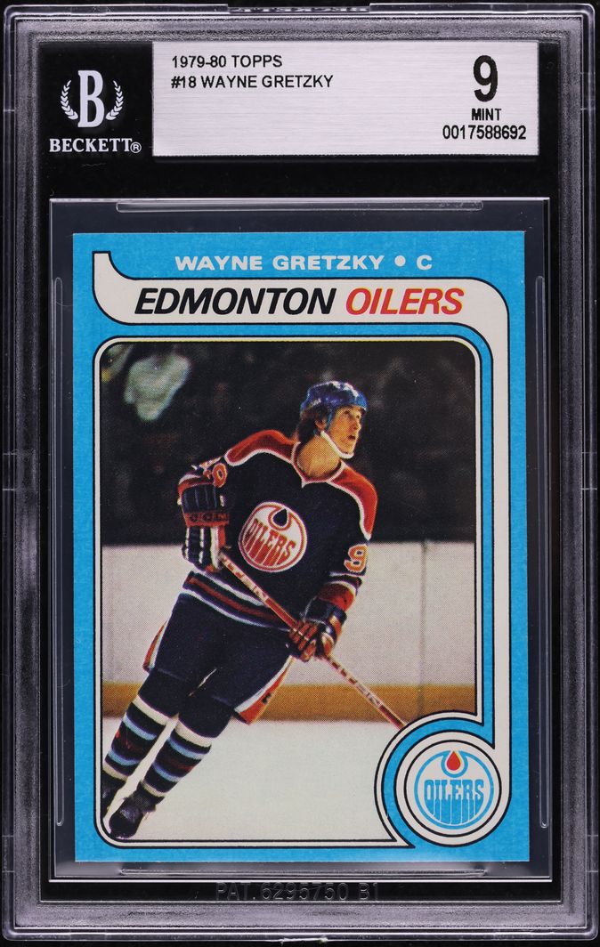 1979 Topps Hockey Wayne Gretzky ROOKIE #18 BGS 9 MINT