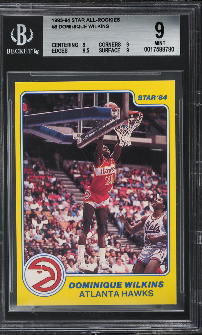 1983 Star All-Rookies Dominique Wilkins ROOKIE #8 BGS 9 MINT