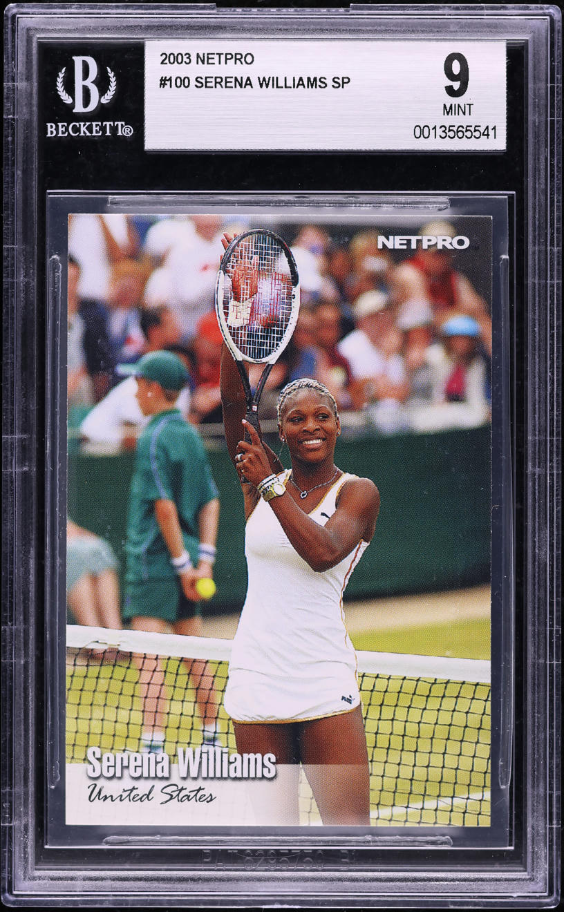 2003 Netpro Tennis Serena Williams ROOKIE #100 BGS 9 MINT