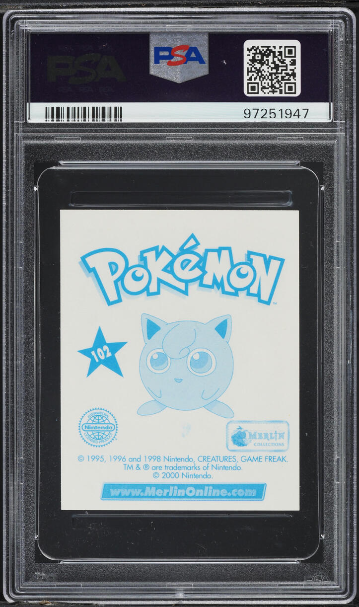 2000 Pokemon Merlin 2 Gengar #102 PSA 7 NRMT