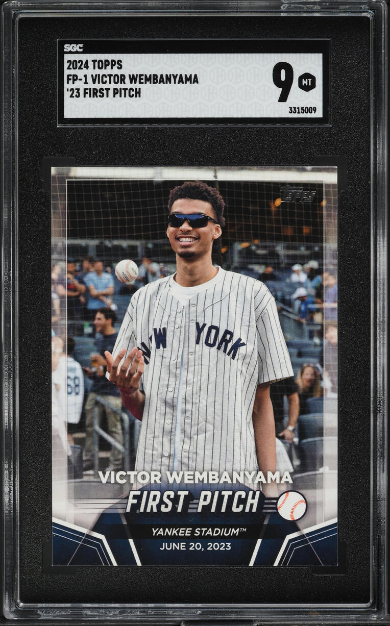 2024 Topps '23 First Pitch Victor Wembanyama #FP-1 SGC 9 MINT