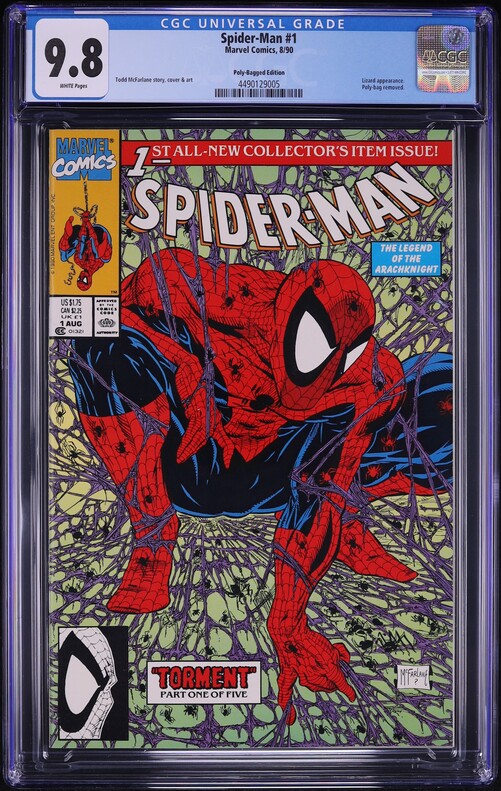 Spider-Man #1 (Marvel, 1990) CGC 9.8 White Pages on Fanatics Collect