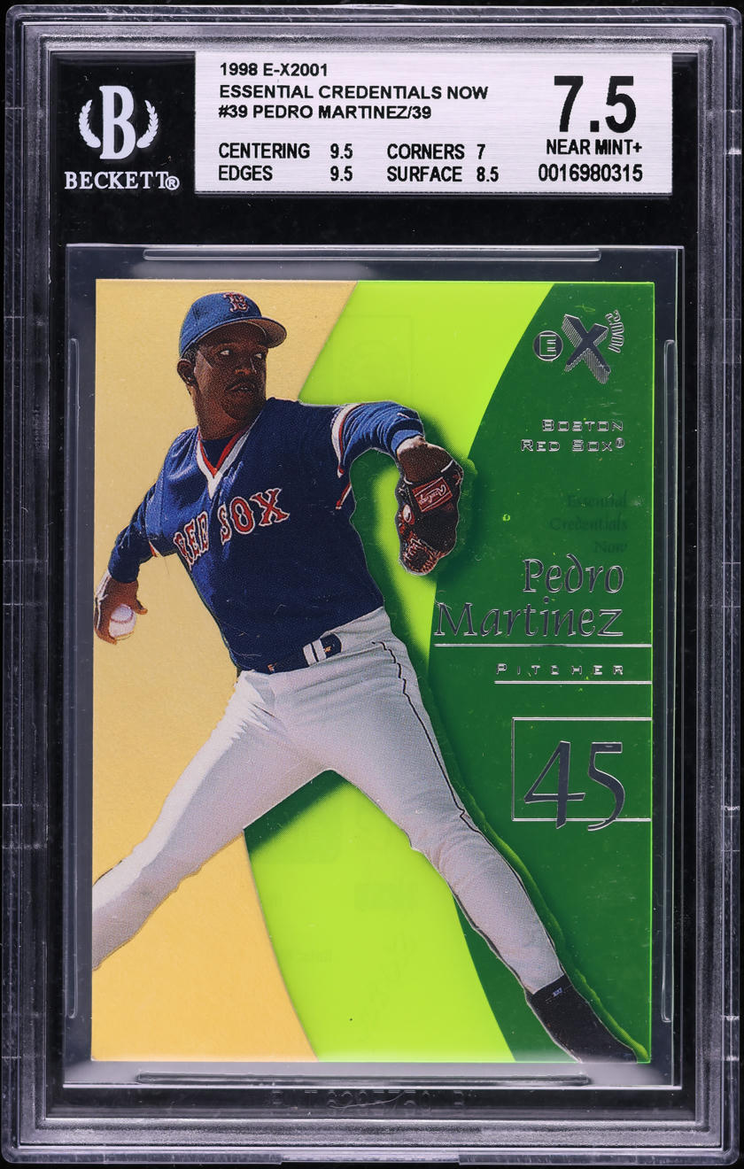 1998 Skybox E-X2001 Essential Credentials Now Pedro Martinez /39 #39 BGS 7.5 NRMT+