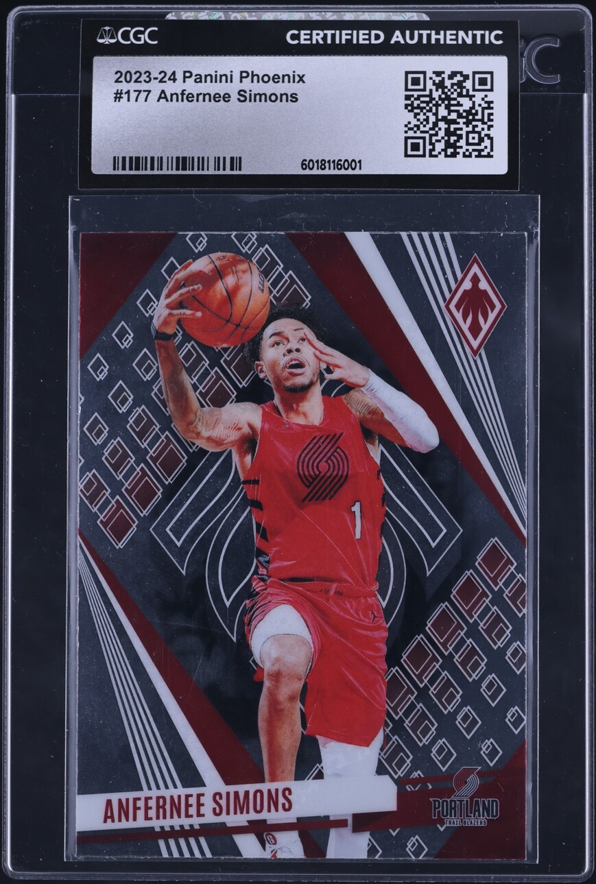 2023 Panini Phoenix Anfernee Simons #177 CGC AUTH