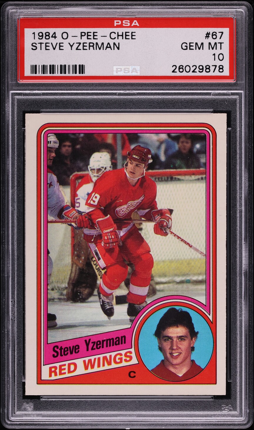 1984 O-Pee-Chee Hockey Steve Yzerman ROOKIE #67 PSA 10 GEM MINT