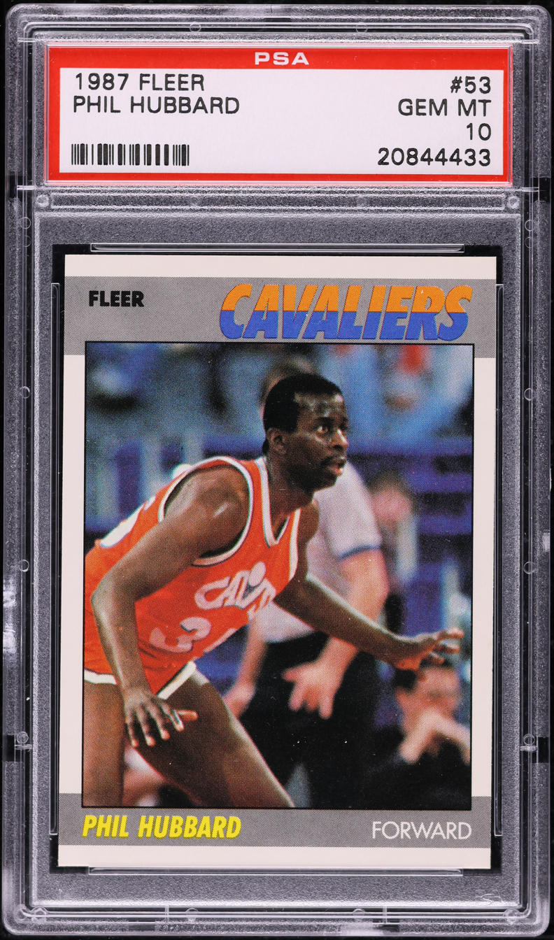 1987 Fleer Basketball Phil Hubbard #53 PSA 10 GEM MINT