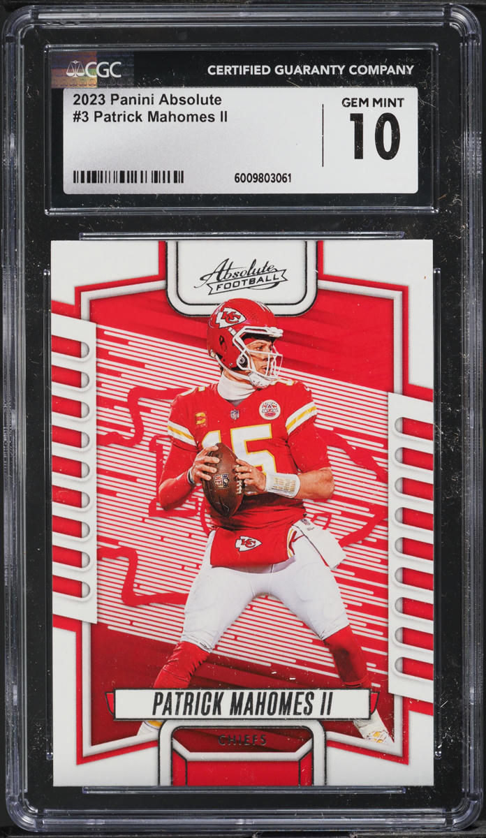 2023 Panini Absolute Patrick Mahomes II #3 CGC 10 GEM MINT