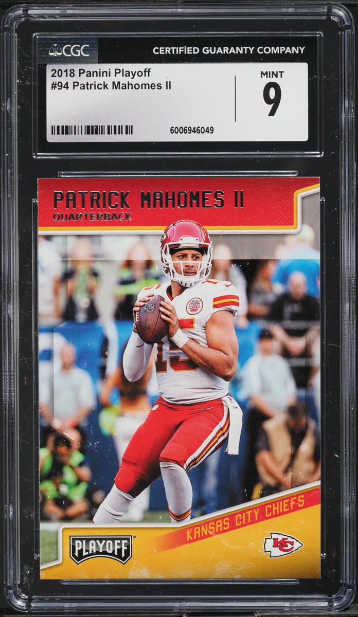 2018 Panini Playoff Patrick Mahomes II #94 CGC 9 MINT