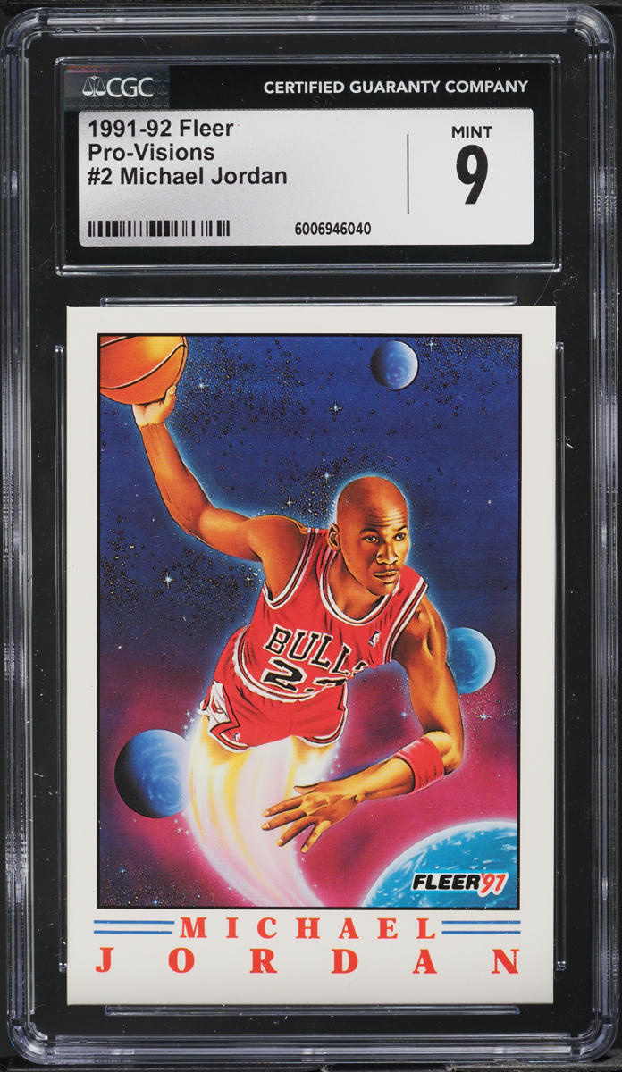 1991 Fleer Pro-Visions Michael Jordan #2 CGC 9 MINT