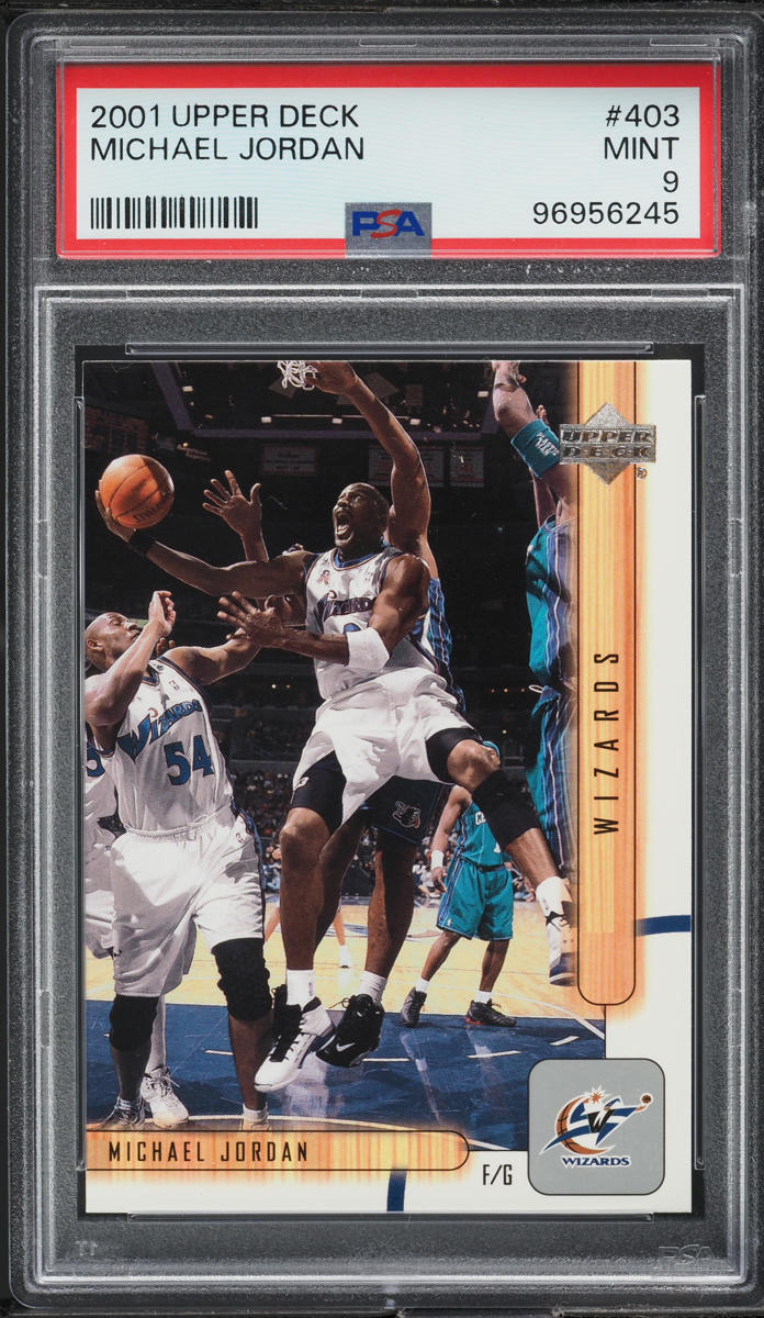 2001 Upper Deck Basketball Michael Jordan #403 PSA 9 MINT