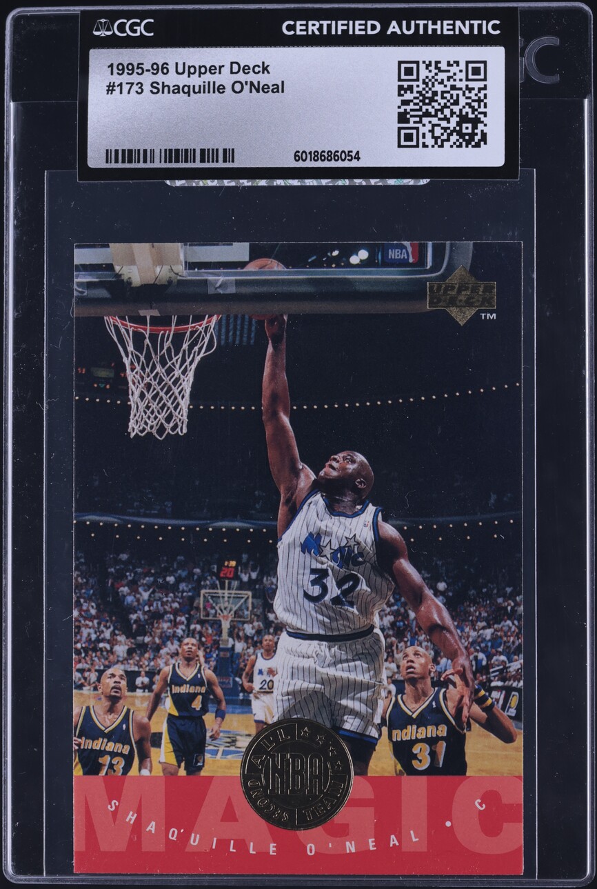 1995 Upper Deck Basketball Shaquille O'Neal #173 CGC AUTH