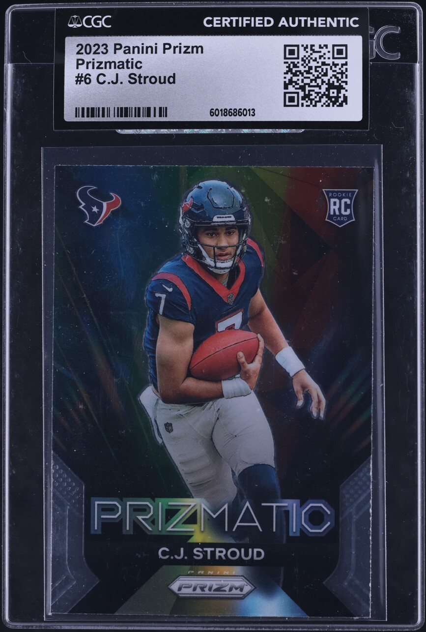2023 Panini Prizm Prizmatic C.J. Stroud ROOKIE #6 CGC AUTH