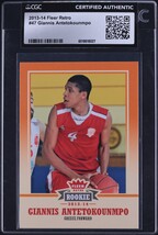 2013 Fleer Retro Giannis Antetokounmpo ROOKIE #47 CGC AUTH on