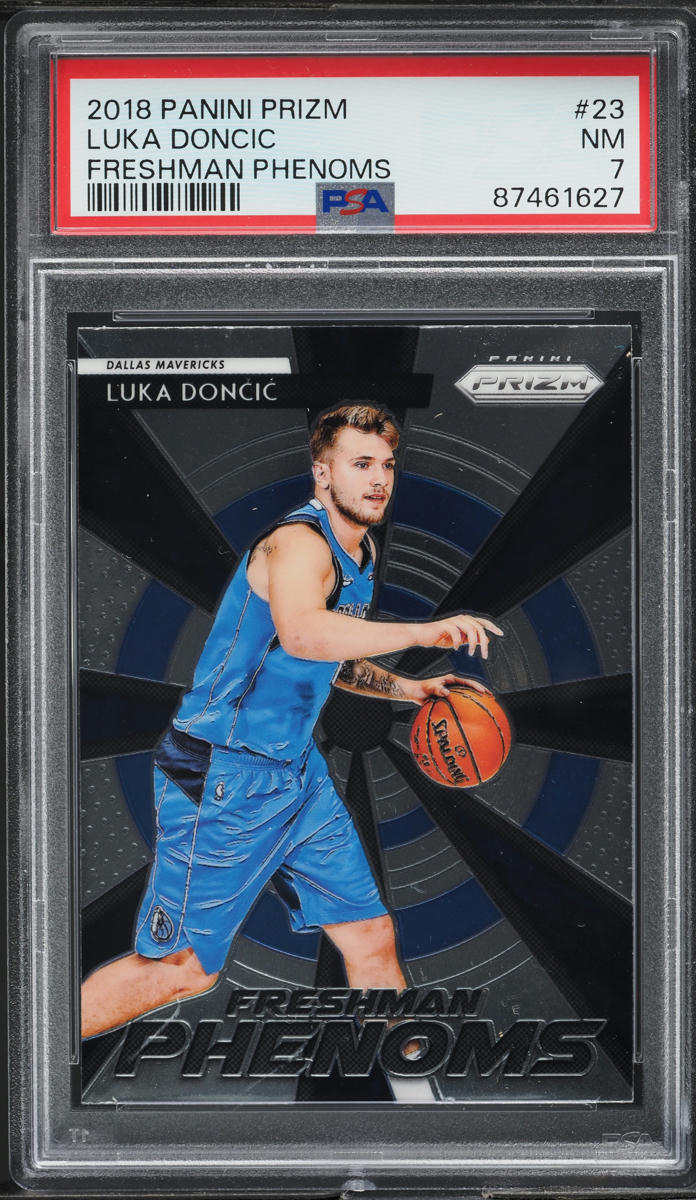 2018 Panini Prizm Freshman Phenoms Luka Doncic ROOKIE #23 PSA 7 NRMT
