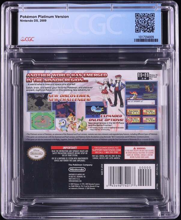 Pokemon Platinum Version (Nintendo DS) CGC 9.8 A+ Sealed