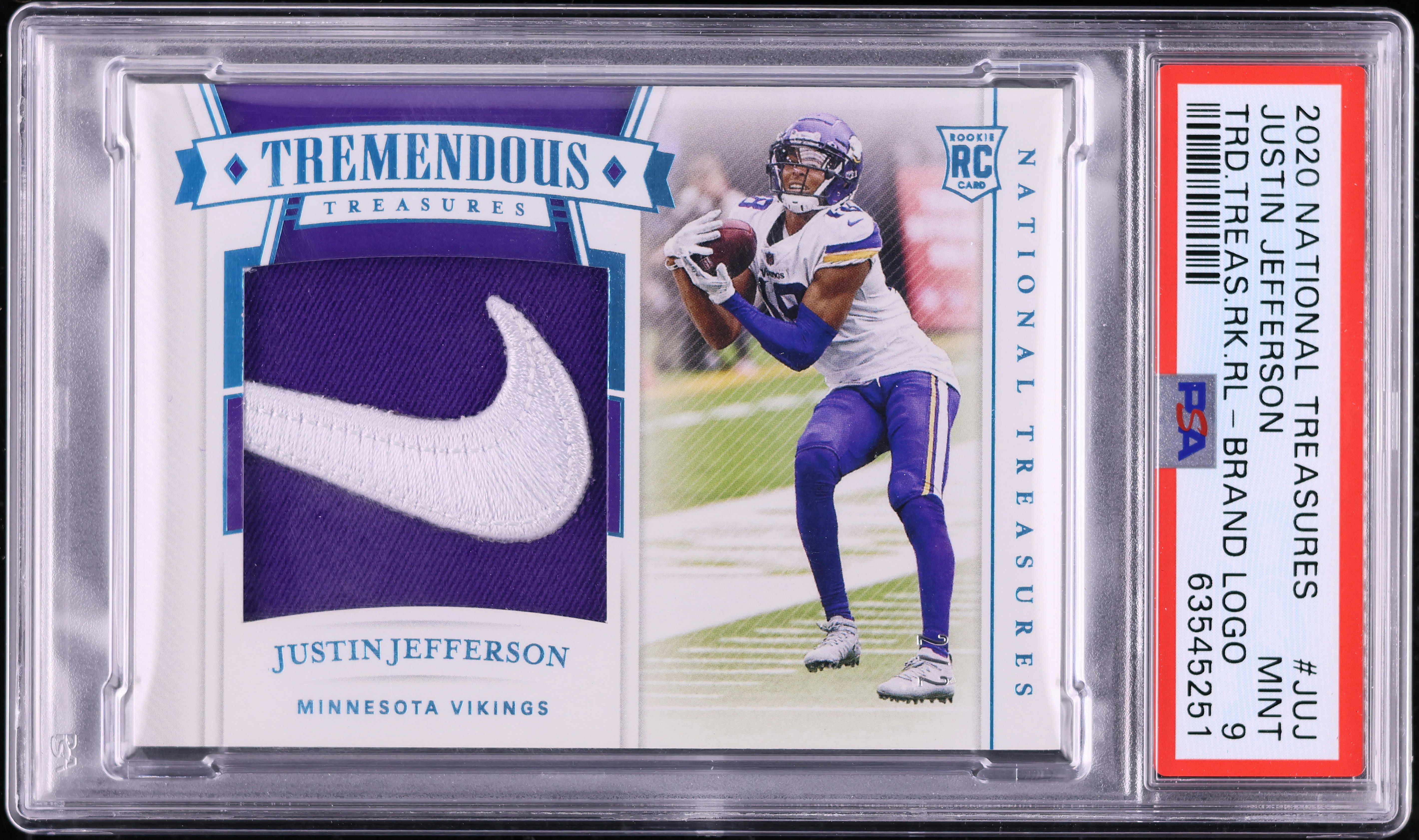 2020 National Treasures Tremendous Justin Jefferson ROOKIE NIKE